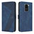Leather Case Stands Flip Cover Holder H04X for Xiaomi Redmi 10X 4G Blue