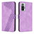 Leather Case Stands Flip Cover Holder H04X for Xiaomi Redmi Note 10 Pro 4G Purple
