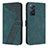 Leather Case Stands Flip Cover Holder H04X for Xiaomi Redmi Note 11 Pro 5G Green