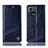 Leather Case Stands Flip Cover Holder H05P for Motorola Moto Edge S30 Pro 5G Blue