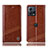 Leather Case Stands Flip Cover Holder H05P for Motorola Moto S30 Pro 5G Light Brown