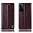 Leather Case Stands Flip Cover Holder H05P for Oppo A93s 5G