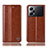 Leather Case Stands Flip Cover Holder H05P for Oppo K10 Pro 5G Light Brown