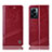 Leather Case Stands Flip Cover Holder H05P for Realme Q5i 5G Red