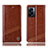 Leather Case Stands Flip Cover Holder H05P for Realme V23i 5G Light Brown