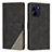 Leather Case Stands Flip Cover Holder H05X for Realme 10 4G Black