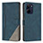 Leather Case Stands Flip Cover Holder H05X for Realme 10 4G Blue