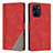 Leather Case Stands Flip Cover Holder H05X for Realme 10 4G Red