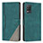 Leather Case Stands Flip Cover Holder H05X for Realme 8 5G Green