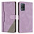 Leather Case Stands Flip Cover Holder H05X for Realme 8 5G Purple