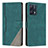 Leather Case Stands Flip Cover Holder H05X for Realme 9 4G Green