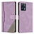 Leather Case Stands Flip Cover Holder H05X for Realme 9 4G Purple