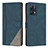 Leather Case Stands Flip Cover Holder H05X for Realme 9 Pro 5G Blue