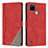 Leather Case Stands Flip Cover Holder H05X for Realme C21Y Red