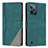 Leather Case Stands Flip Cover Holder H05X for Realme C31 Green