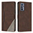 Leather Case Stands Flip Cover Holder H05X for Realme GT Master 5G Brown