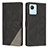 Leather Case Stands Flip Cover Holder H05X for Realme Narzo 50i Prime Black