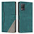 Leather Case Stands Flip Cover Holder H05X for Realme Q3 5G Green