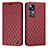 Leather Case Stands Flip Cover Holder H05X for Xiaomi Mi 12T Pro 5G Red