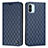 Leather Case Stands Flip Cover Holder H05X for Xiaomi Poco C50 Blue