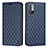Leather Case Stands Flip Cover Holder H05X for Xiaomi POCO M3 Pro 5G Blue