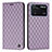 Leather Case Stands Flip Cover Holder H05X for Xiaomi Poco M4 Pro 4G Purple