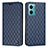 Leather Case Stands Flip Cover Holder H05X for Xiaomi Redmi 11 Prime 5G Blue