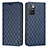 Leather Case Stands Flip Cover Holder H05X for Xiaomi Redmi Note 11 4G (2021) Blue