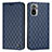 Leather Case Stands Flip Cover Holder H05X for Xiaomi Redmi Note 11 SE India 4G Blue