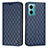 Leather Case Stands Flip Cover Holder H05X for Xiaomi Redmi Note 11E 5G Blue