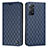 Leather Case Stands Flip Cover Holder H05X for Xiaomi Redmi Note 12 Pro 4G Blue