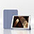 Leather Case Stands Flip Cover Holder H06 for Apple iPad 10.2 (2021) Lavender Gray