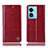 Leather Case Stands Flip Cover Holder H06P for Oppo A1x 5G Red