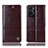 Leather Case Stands Flip Cover Holder H06P for Oppo A36 Brown