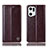 Leather Case Stands Flip Cover Holder H06P for Oppo Find X5 Pro 5G
