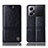 Leather Case Stands Flip Cover Holder H06P for Oppo K10 Pro 5G Black