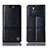 Leather Case Stands Flip Cover Holder H06P for Oppo K9 Pro 5G Black