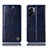 Leather Case Stands Flip Cover Holder H06P for Realme V23 5G Blue