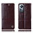 Leather Case Stands Flip Cover Holder H06P for Xiaomi Mi 12 Lite 5G Brown