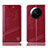 Leather Case Stands Flip Cover Holder H06P for Xiaomi Mi 12 Ultra 5G Red