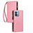 Leather Case Stands Flip Cover Holder H06X for Motorola Moto G Stylus (2023) 4G Rose Gold