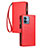 Leather Case Stands Flip Cover Holder H06X for Motorola Moto G Stylus (2023) 5G Red