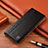 Leather Case Stands Flip Cover Holder H07P for Motorola Moto Edge 20 Lite 5G Black