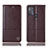 Leather Case Stands Flip Cover Holder H07P for Motorola Moto G50