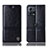 Leather Case Stands Flip Cover Holder H07P for Motorola Moto S30 Pro 5G Black