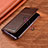 Leather Case Stands Flip Cover Holder H07P for Oppo A54 4G