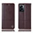 Leather Case Stands Flip Cover Holder H07P for Oppo A77 5G