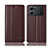 Leather Case Stands Flip Cover Holder H07P for Oppo K10 5G