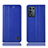 Leather Case Stands Flip Cover Holder H07P for Oppo K9S 5G Blue