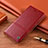 Leather Case Stands Flip Cover Holder H07P for Samsung Galaxy S21 5G